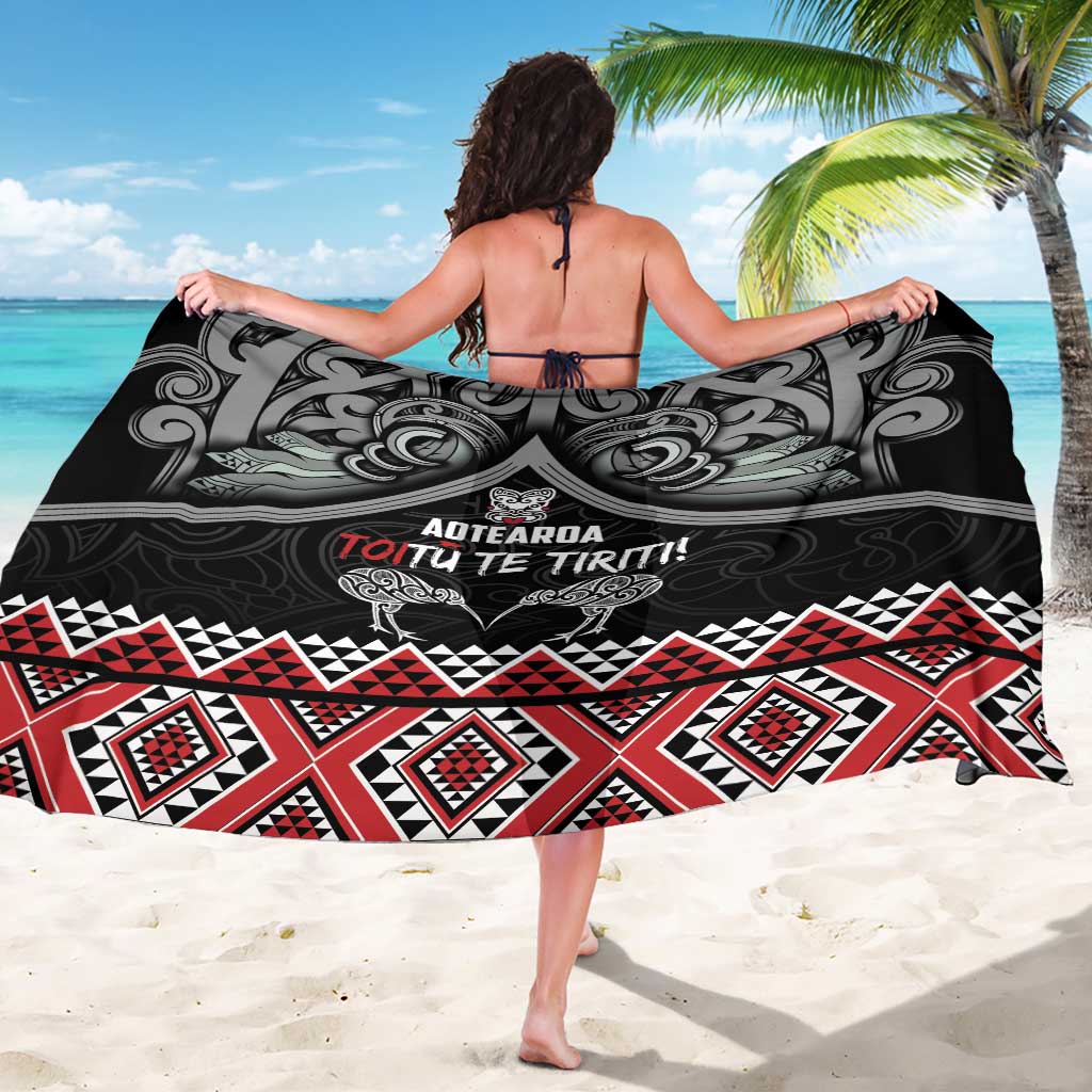 Aotearoa Toitu Te Tiriti Waitangi Sarong Proud To Be Maori LT01 - Polynesian Pride