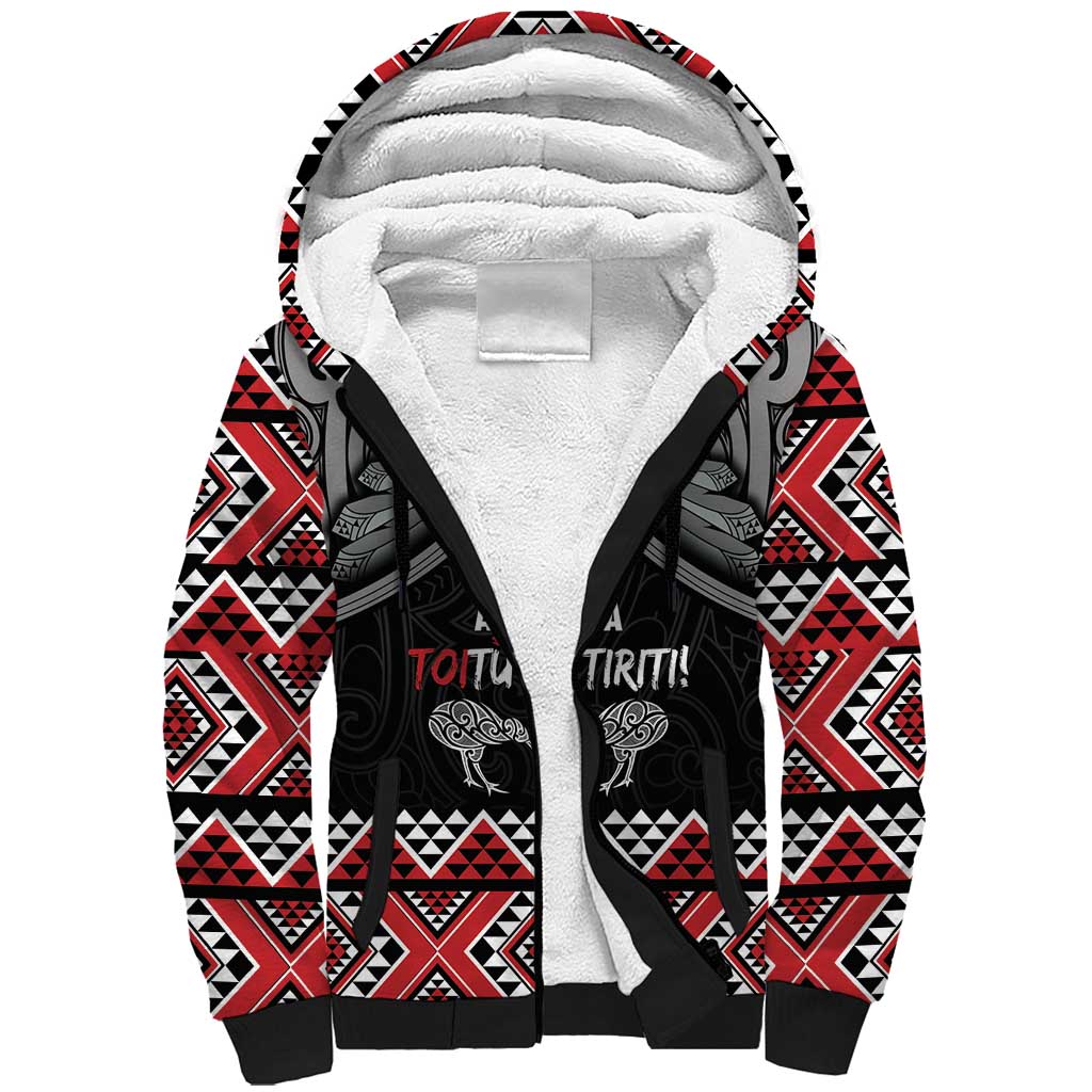 Aotearoa Toitu Te Tiriti Waitangi Sherpa Hoodie Proud To Be Maori