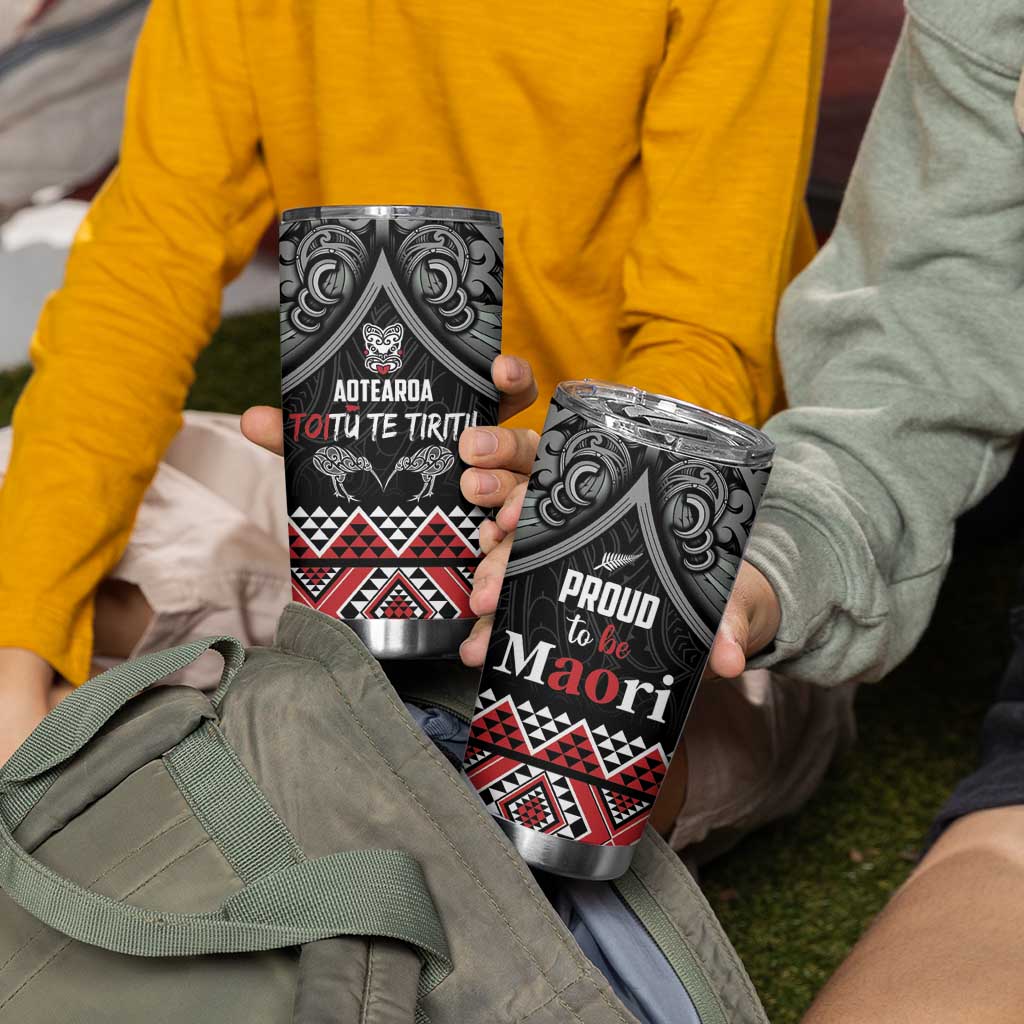 Aotearoa Toitu Te Tiriti Waitangi Tumbler Cup Proud To Be Maori