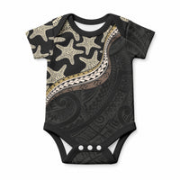 Beige Polynesian Starfish Unique Pattern Baby Onesie LT01 Beige - Polynesian Pride