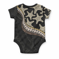 Beige Polynesian Starfish Unique Pattern Baby Onesie LT01 - Polynesian Pride