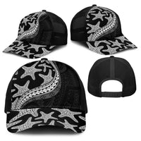 Monotone Polynesian Starfish Unique Pattern Baseball Net Cap