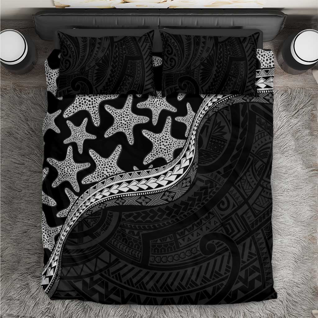 Monotone Polynesian Starfish Unique Pattern Bedding Set