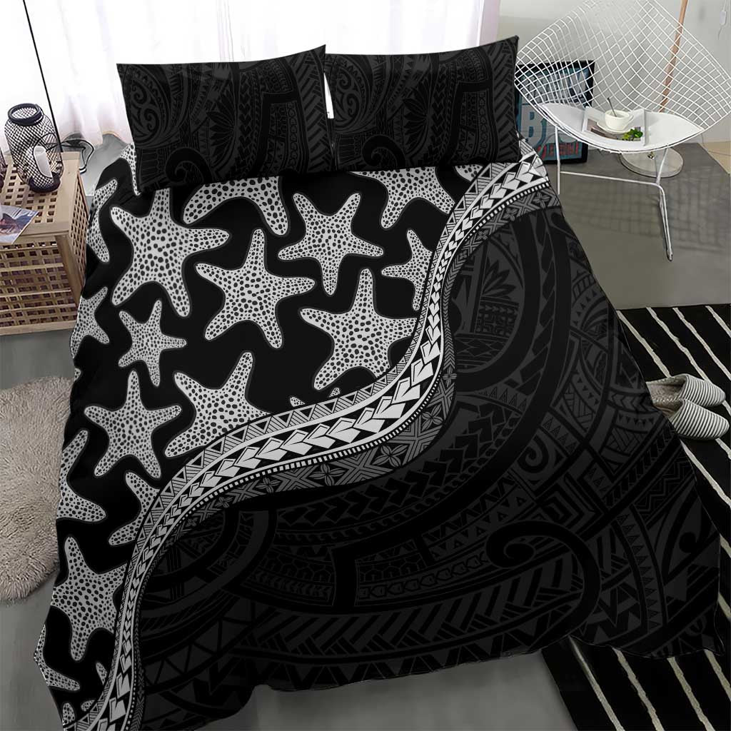 Monotone Polynesian Starfish Unique Pattern Bedding Set