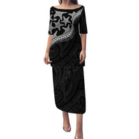 Monotone Polynesian Starfish Unique Pattern Family Matching Puletasi and Hawaiian Shirt