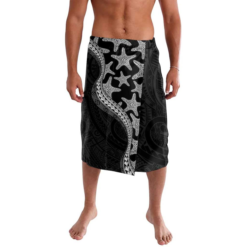 Monotone Polynesian Starfish Unique Pattern Lavalava
