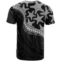 Monotone Polynesian Starfish Unique Pattern T Shirt