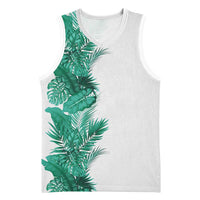 Hawaii Tropical Leaves Basketball Jersey Polynesian Pattern LT01 Unisex White - Polynesian Pride