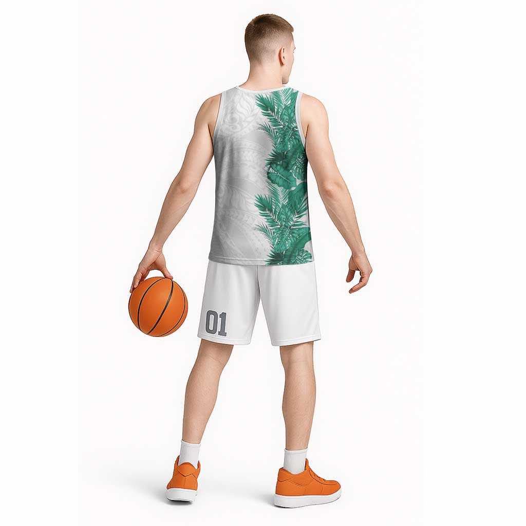 Hawaii Tropical Leaves Basketball Jersey Polynesian Pattern LT01 - Polynesian Pride