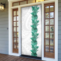 Hawaii Tropical Leaves Door Cover Polynesian Pattern