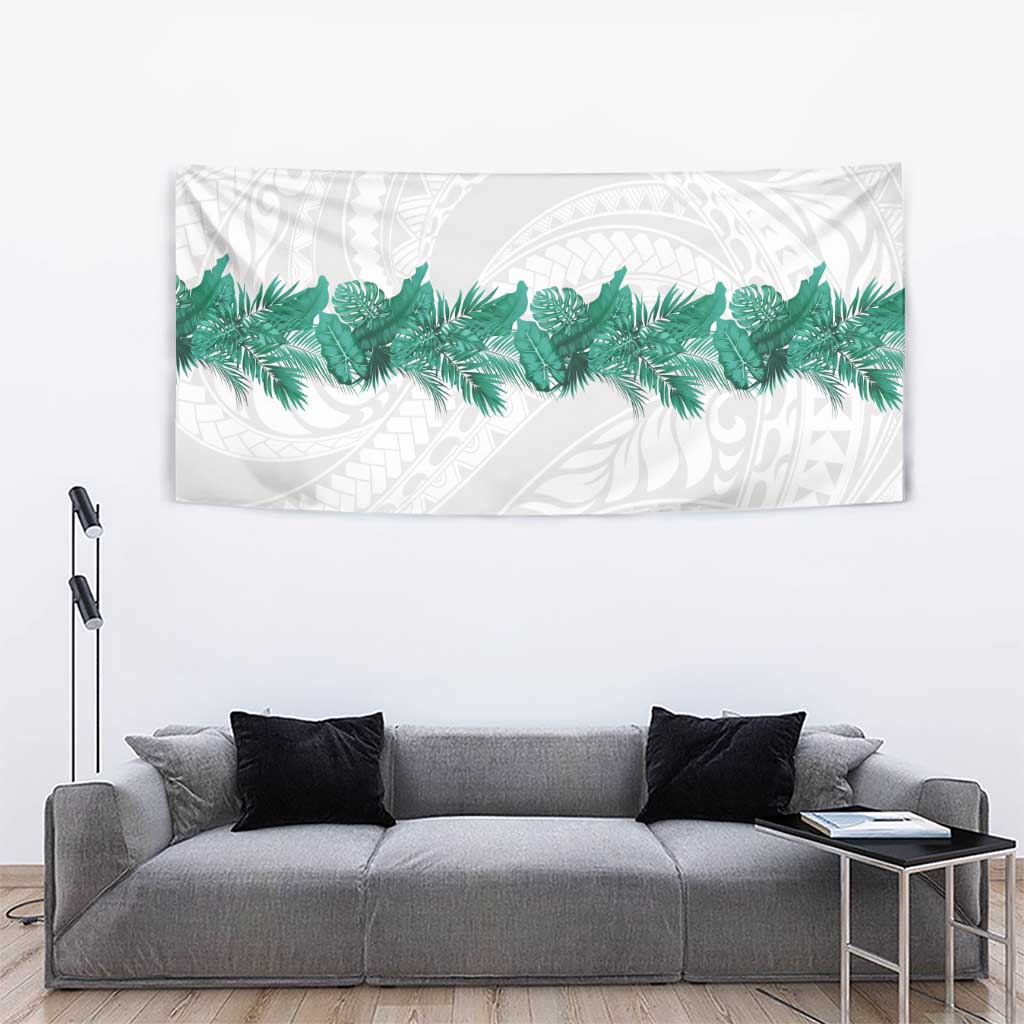 Hawaii Tropical Leaves Tapestry Polynesian Pattern