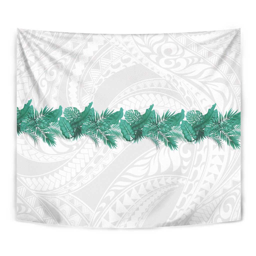 Hawaii Tropical Leaves Tapestry Polynesian Pattern