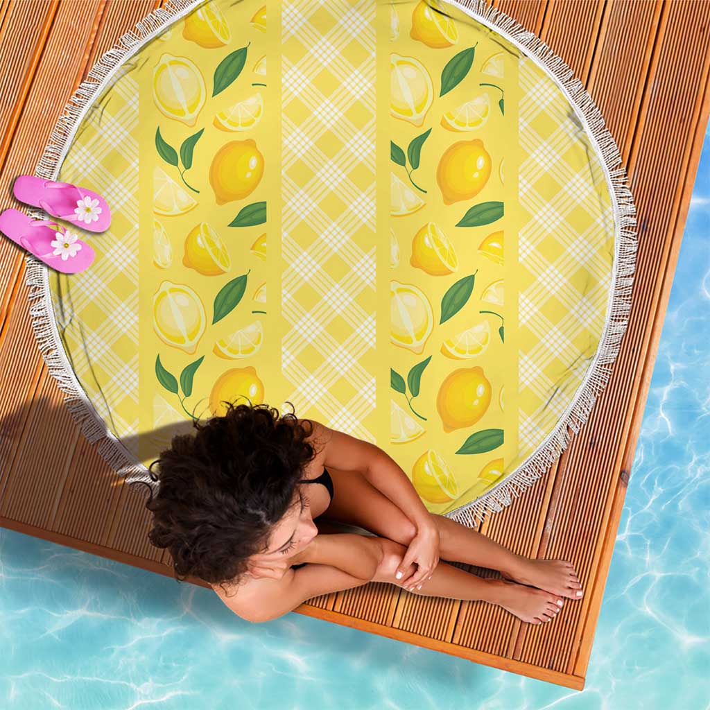 Hawaii Lemon Palaka Beach Blanket Striped Stylized