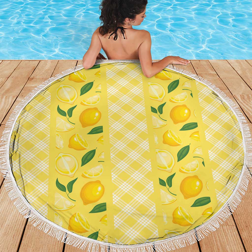 Hawaii Lemon Palaka Beach Blanket Striped Stylized