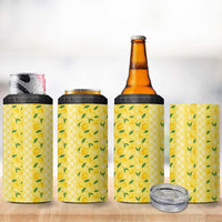 Hawaii Lemon Palaka 4 in 1 Can Cooler Tumbler Striped Stylized
