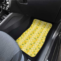 Hawaii Lemon Palaka Car Mats Striped Stylized