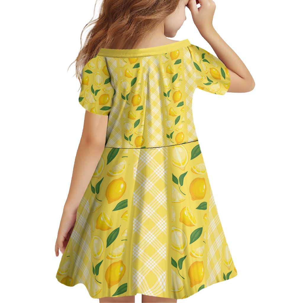 Hawaii Lemon Palaka Family Matching Long Sleeve Bodycon Dress and Hawaiian Shirt Striped Stylized