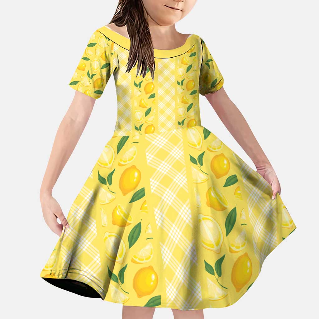 Hawaii Lemon Palaka Family Matching Tank Maxi Dress and Hawaiian Shirt Striped Stylized