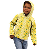 Hawaii Lemon Palaka Kid Hoodie Striped Stylized