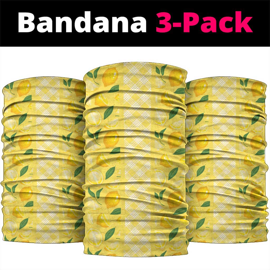 Hawaii Lemon Palaka Neck Gaiter Striped Stylized