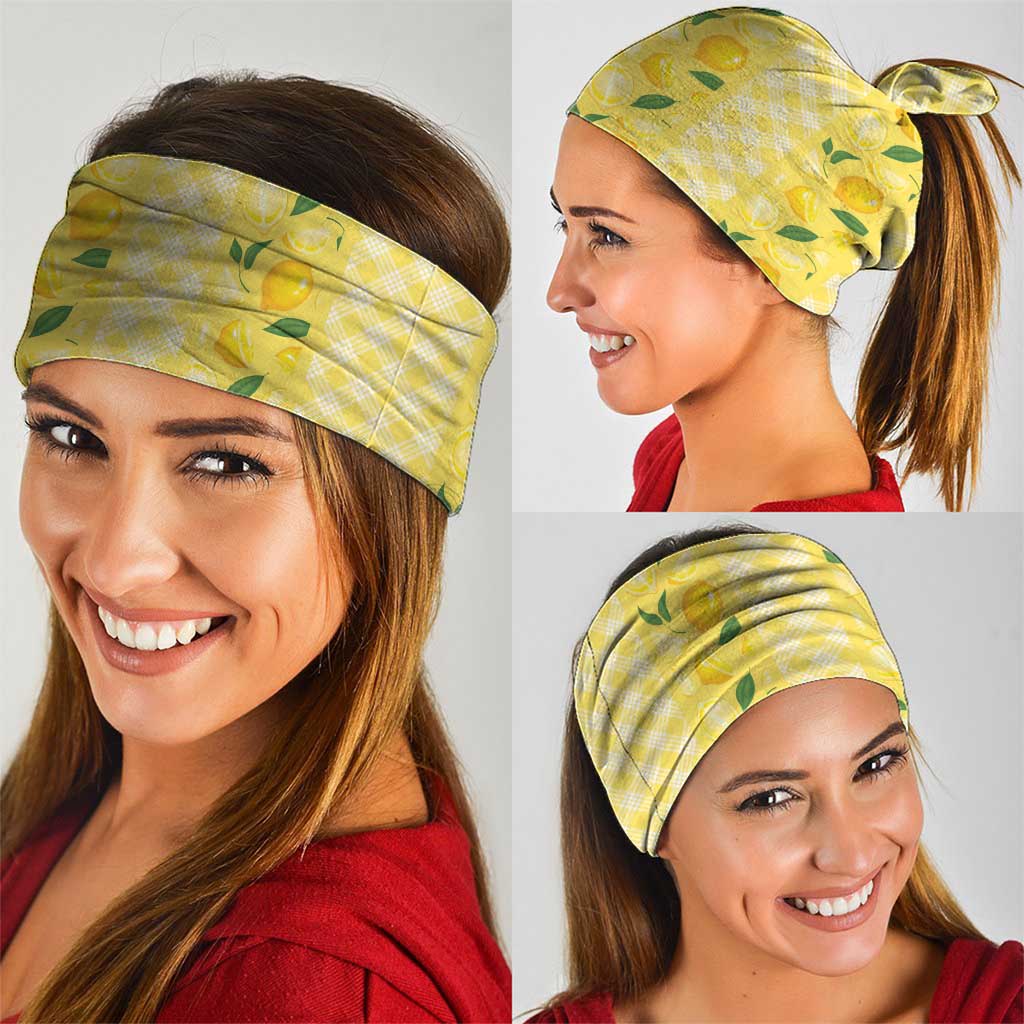 Hawaii Lemon Palaka Neck Gaiter Striped Stylized