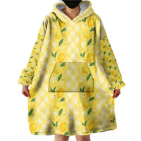 Hawaii Lemon Palaka Wearable Blanket Hoodie Striped Stylized