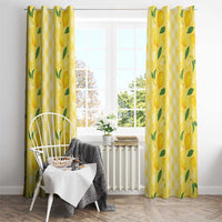 Hawaii Lemon Palaka Window Curtain Striped Stylized