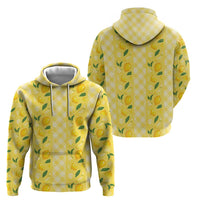 Hawaii Lemon Palaka Zip Hoodie Striped Stylized