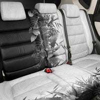 Hawaii Tropical Plant Monochrome Back Car Seat Cover Vibrant Polynesian Pattern