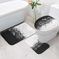Hawaii Tropical Plant Monochrome Bathroom Set Vibrant Polynesian Pattern