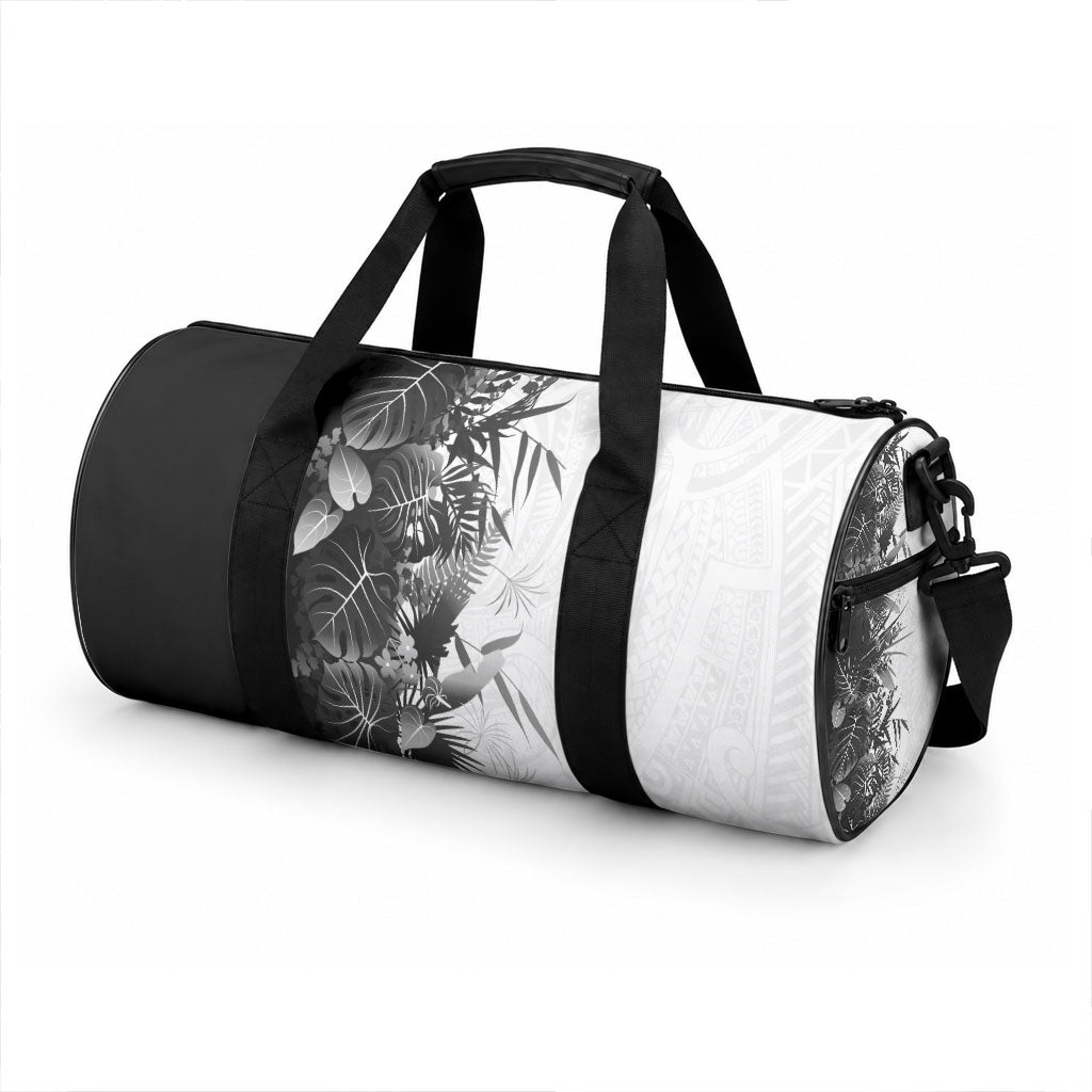 Hawaii Tropical Plant Monochrome Duffle Bag Vibrant Polynesian Pattern LT01 - Polynesian Pride