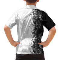 Hawaii Tropical Plant Monochrome Family Matching Mermaid Dress and Hawaiian Shirt Vibrant Polynesian Pattern LT01 - Polynesian Pride