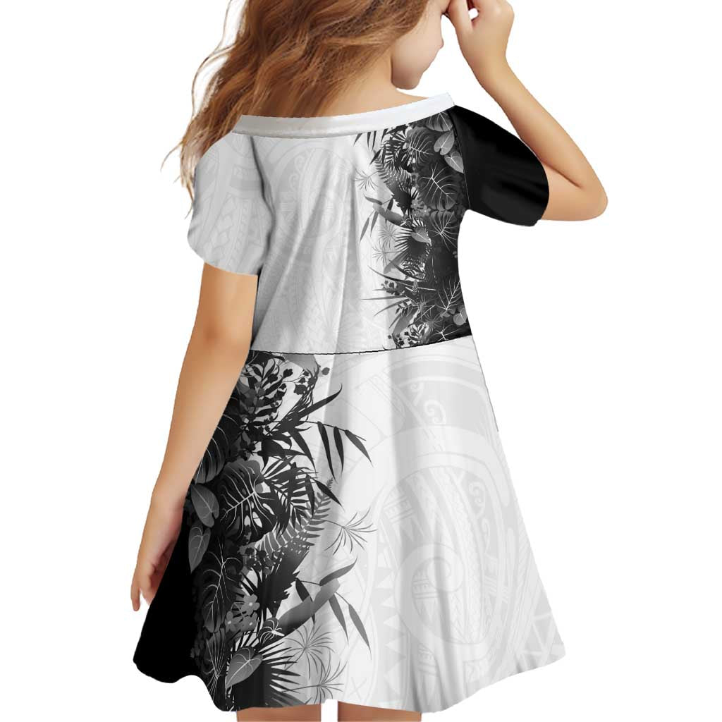 Hawaii Tropical Plant Monochrome Family Matching Mermaid Dress and Hawaiian Shirt Vibrant Polynesian Pattern LT01 - Polynesian Pride