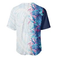 Hawaii Tropical Plant UliUli Baseball Jersey Vibrant Polynesian Pattern