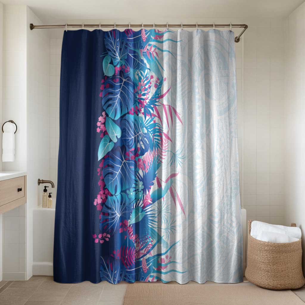 Hawaii Tropical Plant UliUli Bathroom Set Vibrant Polynesian Pattern