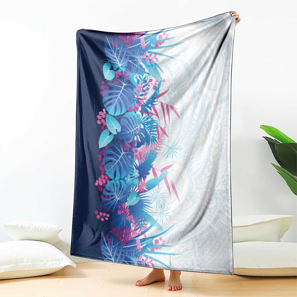 Hawaii Tropical Plant UliUli Blanket Vibrant Polynesian Pattern