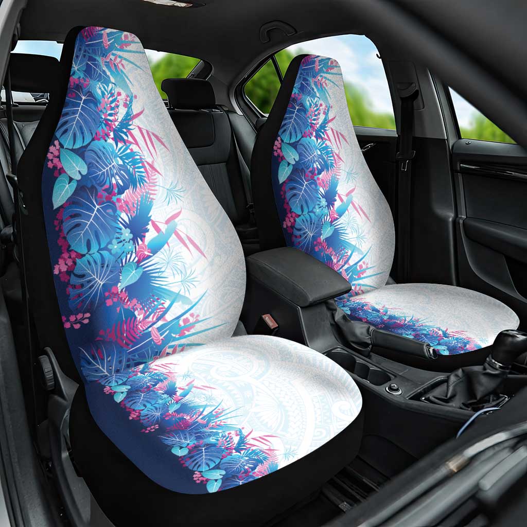 Hawaii Tropical Plant UliUli Car Seat Cover Vibrant Polynesian Pattern