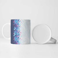 Hawaii Tropical Plant UliUli Ceramic Mug Vibrant Polynesian Pattern