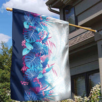 Hawaii Tropical Plant UliUli Garden Flag Vibrant Polynesian Pattern