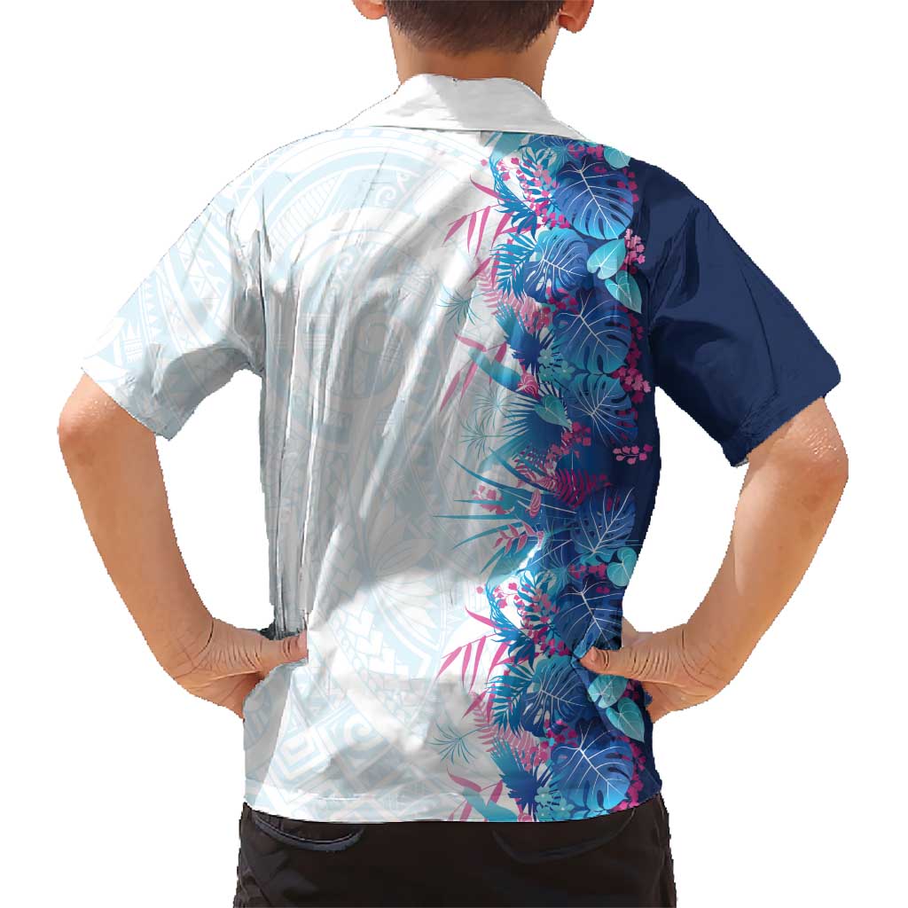 Hawaii Tropical Plant UliUli Kid Hawaiian Shirt Vibrant Polynesian Pattern