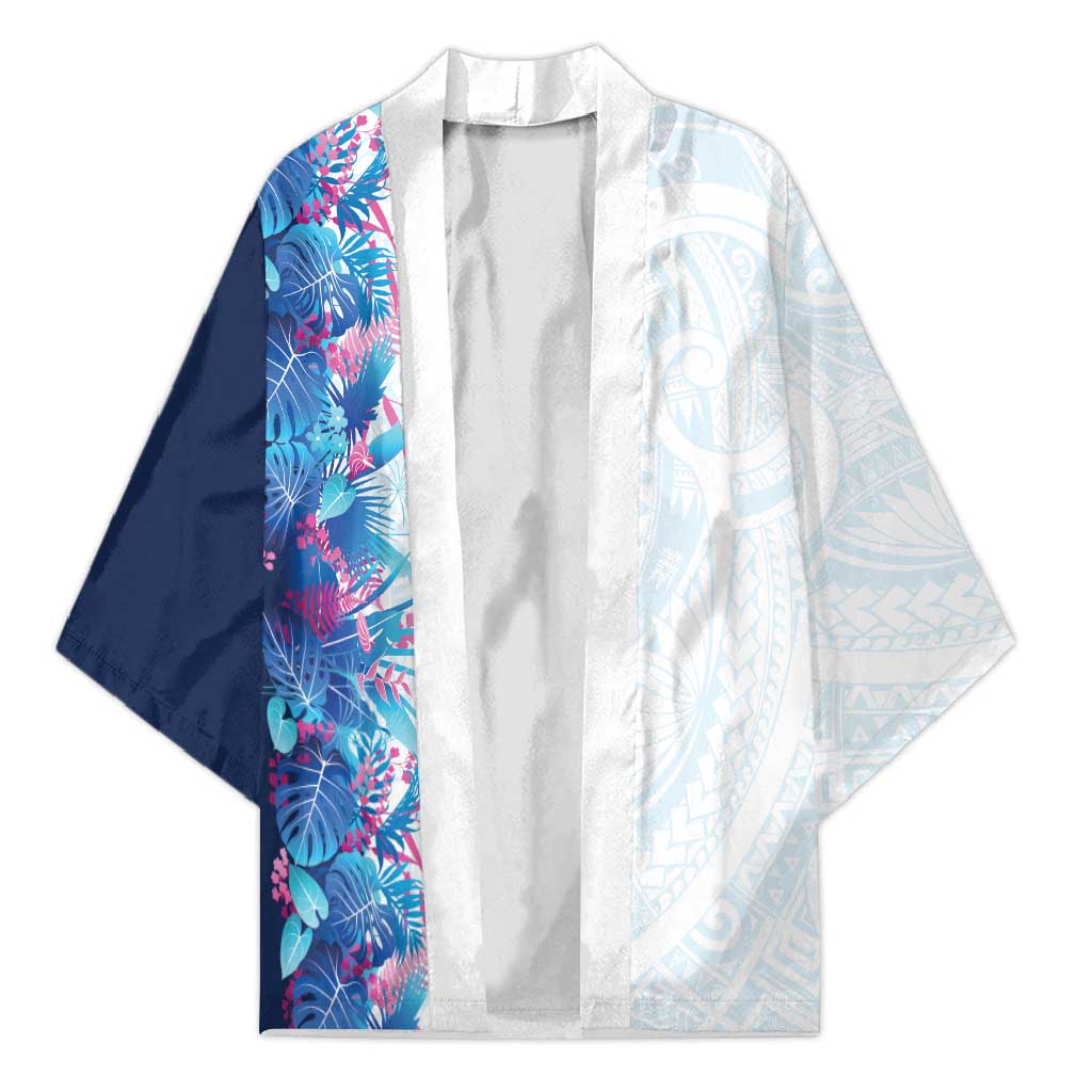 Hawaii Tropical Plant UliUli Kimono Vibrant Polynesian Pattern