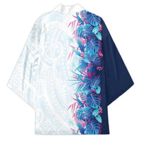 Hawaii Tropical Plant UliUli Kimono Vibrant Polynesian Pattern