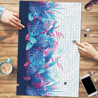 Hawaii Tropical Plant UliUli Puzzle Vibrant Polynesian Pattern
