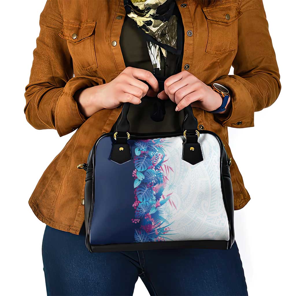 Hawaii Tropical Plant UliUli Shoulder Handbag Vibrant Polynesian Pattern