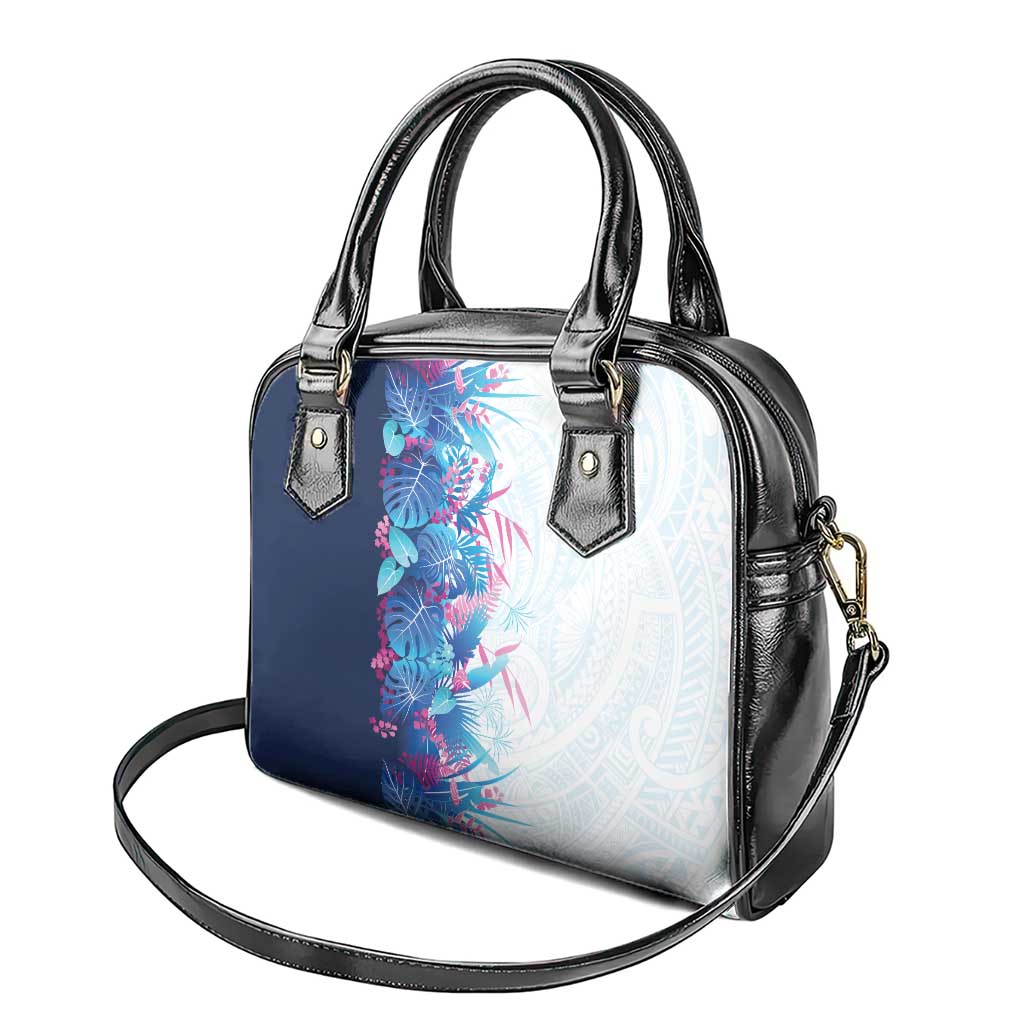 Hawaii Tropical Plant UliUli Shoulder Handbag Vibrant Polynesian Pattern