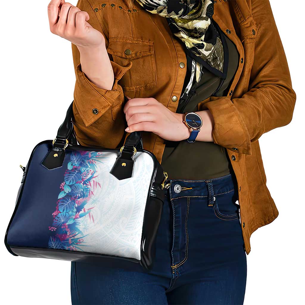 Hawaii Tropical Plant UliUli Shoulder Handbag Vibrant Polynesian Pattern