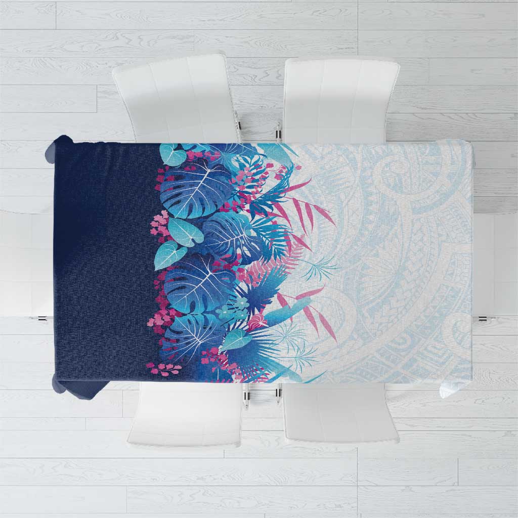 Hawaii Tropical Plant UliUli Tablecloth Vibrant Polynesian Pattern