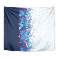 Hawaii Tropical Plant UliUli Tapestry Vibrant Polynesian Pattern