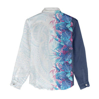 Hawaii Tropical Plant UliUli Women Casual Shirt Vibrant Polynesian Pattern