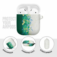 Hawaii Tropical Plant Omaomao AirPods Case Vibrant Polynesian Pattern